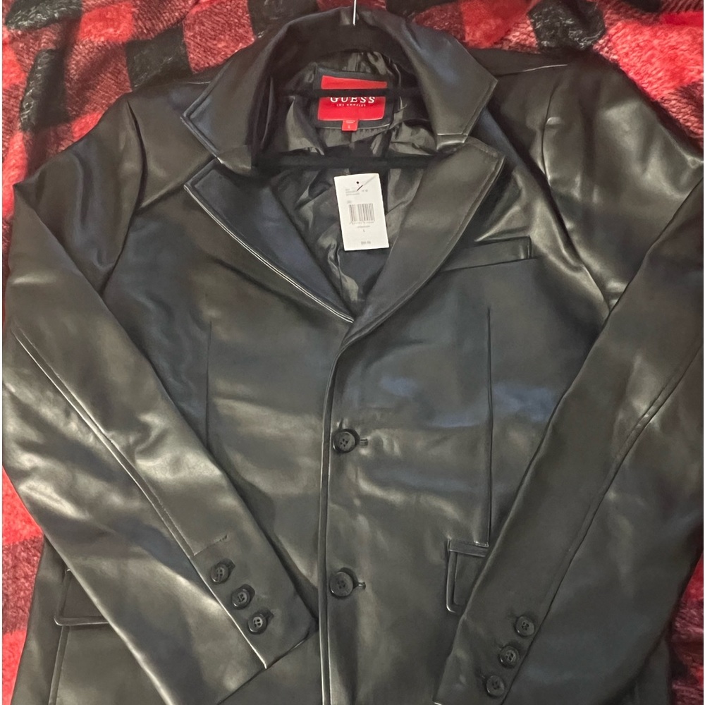 Dex Faux-Leather Blazer